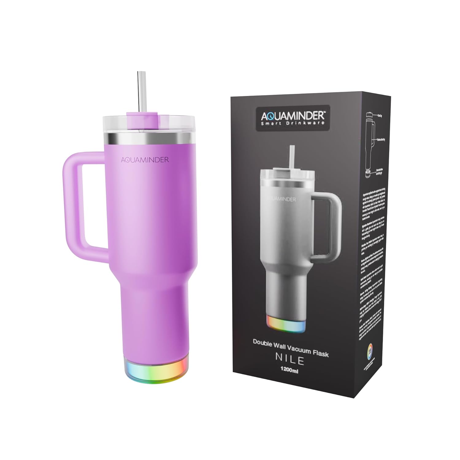 Smart Tumbler with lid and Straw