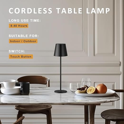 Metal Movable Rechargeable Night Lamp