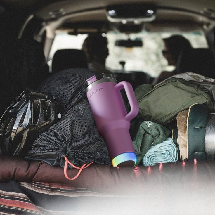 Smart Tumbler with lid and Straw