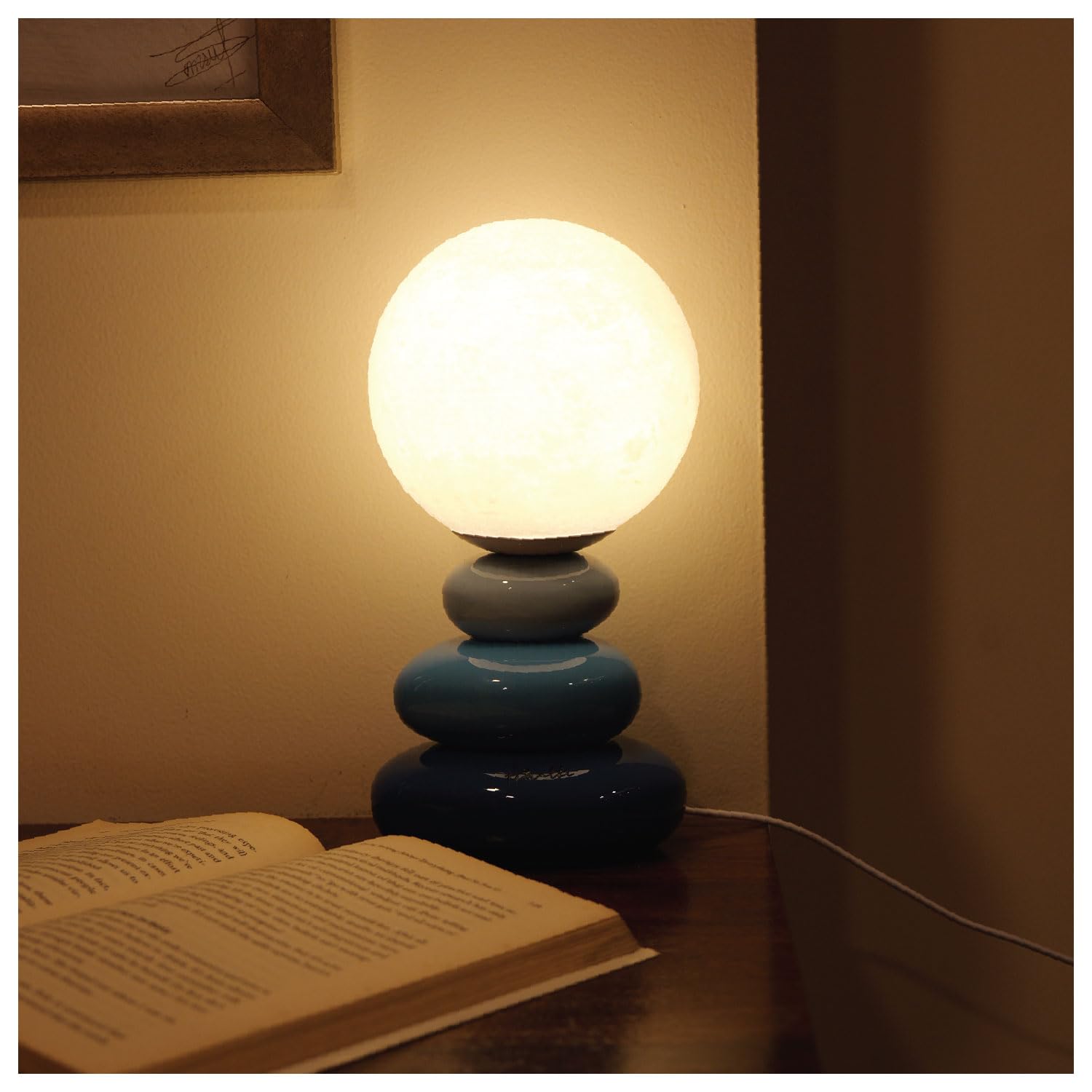 Ceramic Moon Lamp