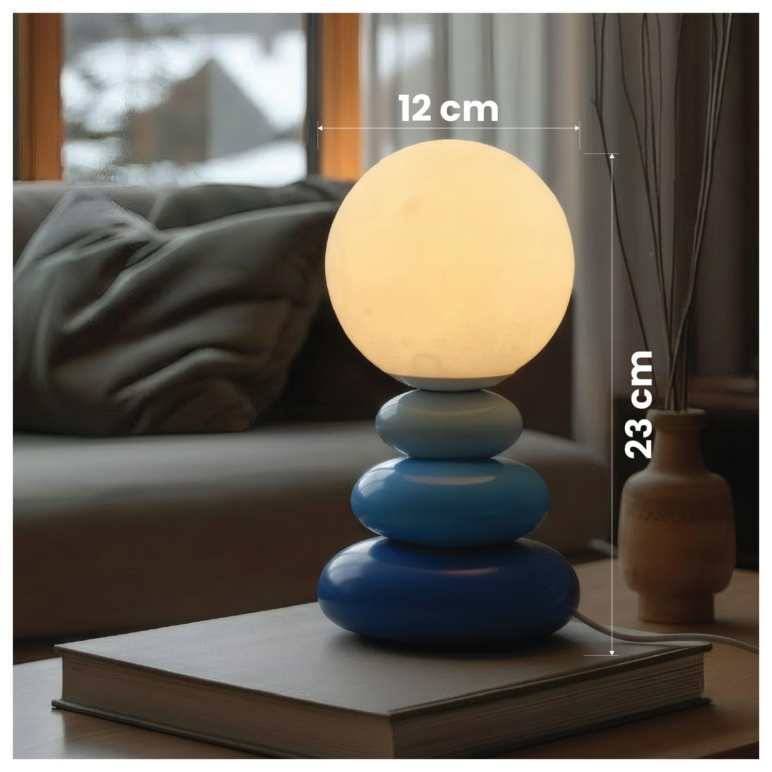 Ceramic Moon Lamp