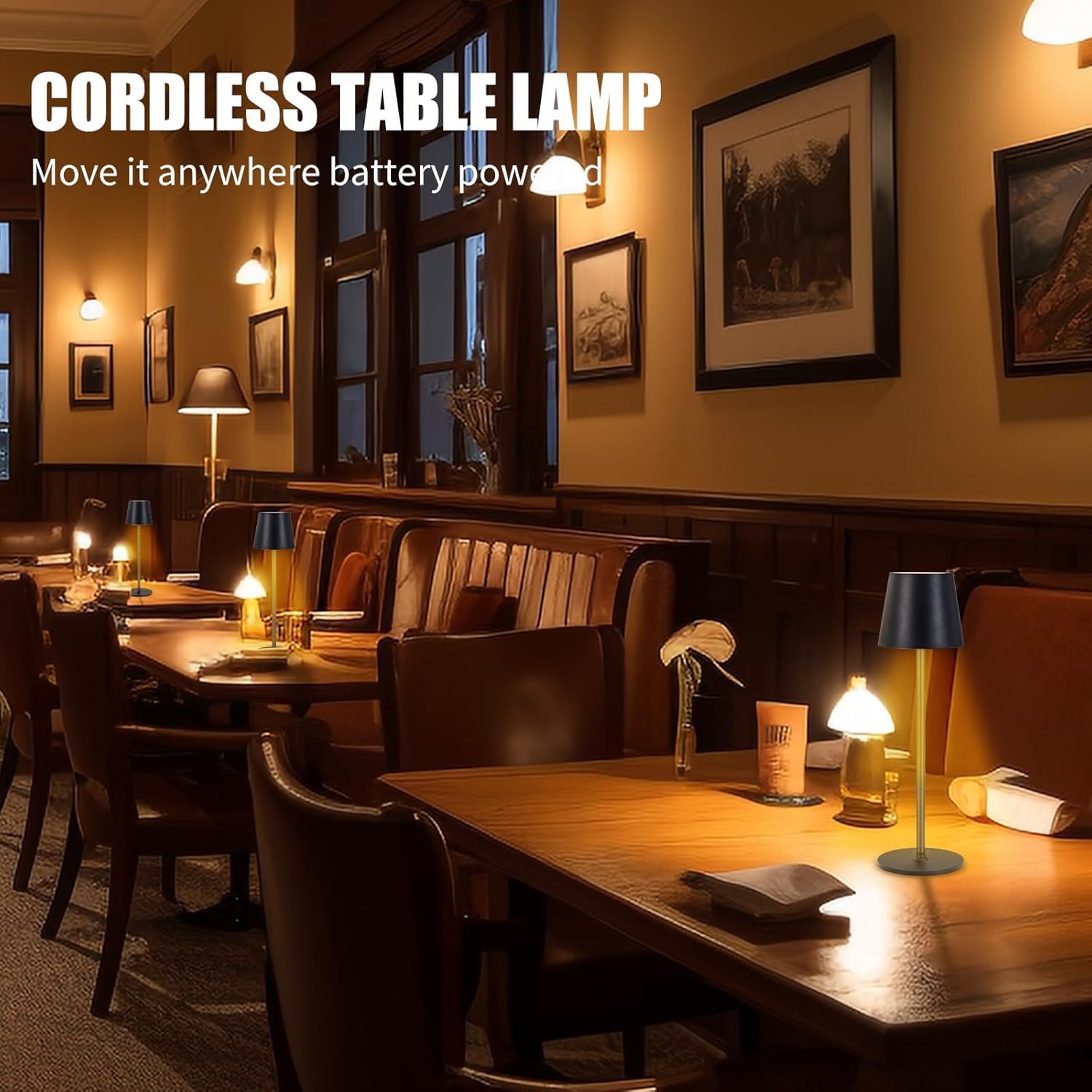 Metal Movable Rechargeable Night Lamp