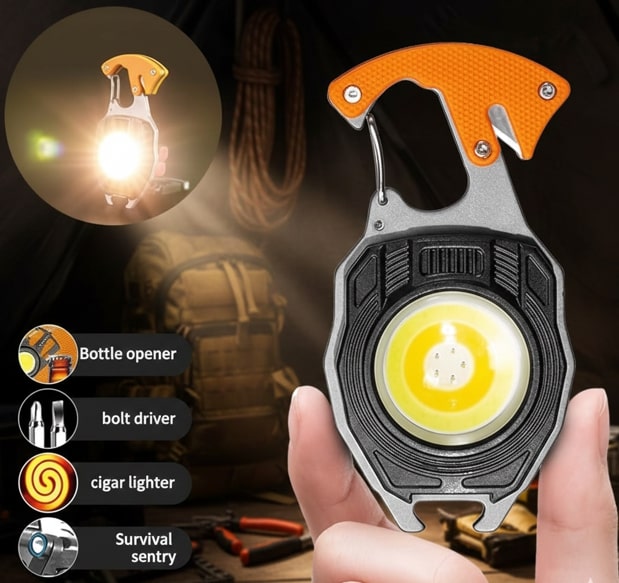 Multifunction Keychain LED Lighter