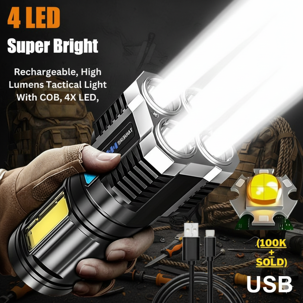 4 LED Flashlight