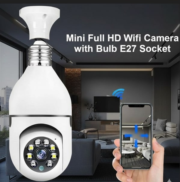 360° Bulb Holder Wifi Camera