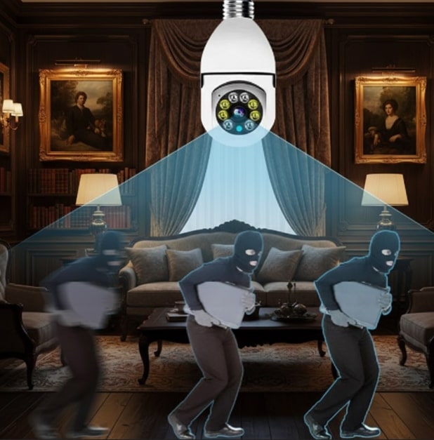 360° Bulb Holder Wifi Camera