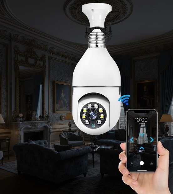 360° Bulb Holder Wifi Camera