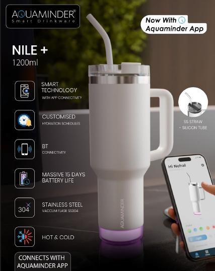 Smart Tumbler with lid and Straw