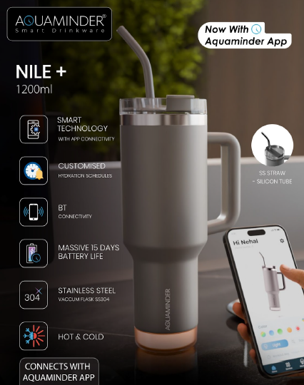 Smart Tumbler with lid and Straw