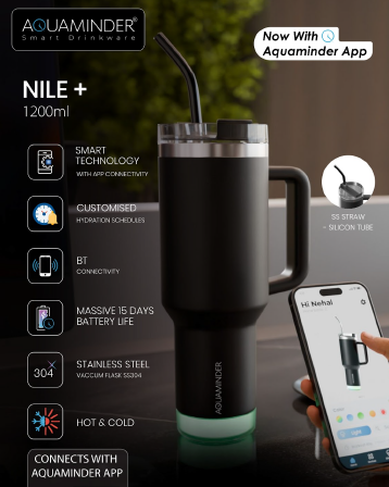 Smart Tumbler with lid and Straw